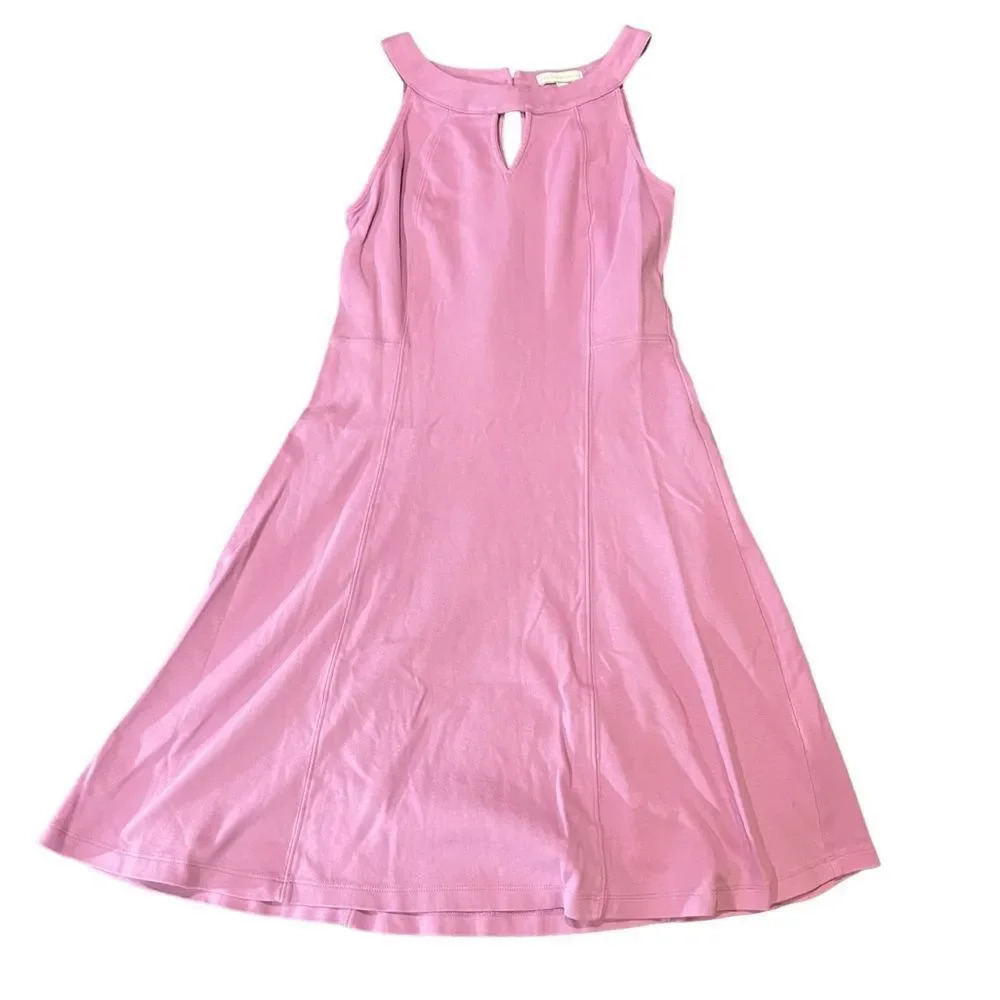New York & Company Purple Fit & Flare Dress Size Small